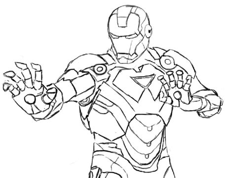 Line Art Iron Man By Ruzukii On Deviantart