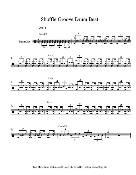 Lido Shuffle Boz Scaggs Full Drum Transcription Drum Sheet Music