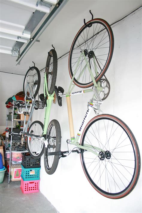Hang Bikes In The Garage Check Bike Storage Garage Bike Storage