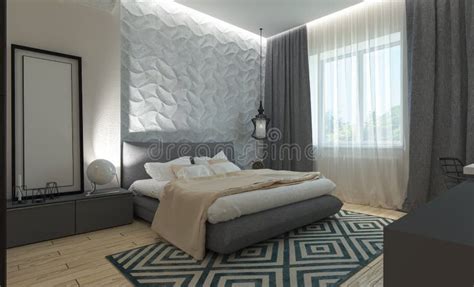 Modern Bedroom Interior Stock Image Image Of House Horizontal 59046375