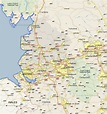 Lancashire Map - England County Maps: UK