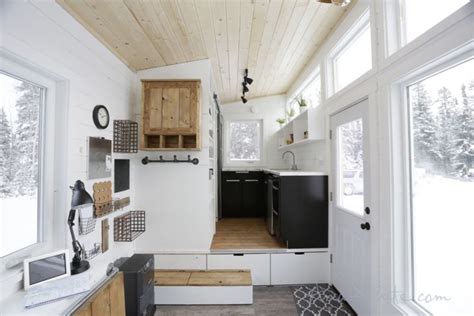 Ana Whites Open Concept Tiny House Features Lounge That Turns Into Guest Bed