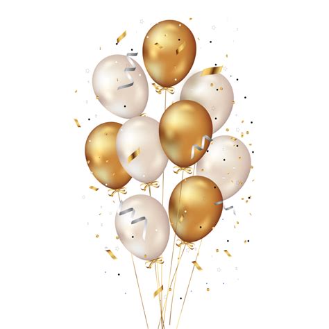 Celebration Golden Baloon Pngs For Free Download