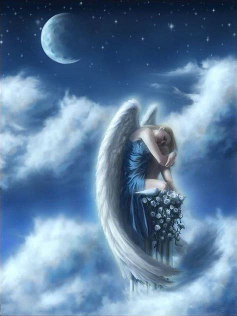 Blue Moon Angel Angel Pictures Angel Art Fairy Angel