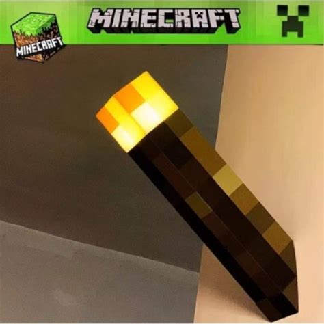 The New 2022 Ready Stock Light Up Torch Led Minecraft Hand Held Or