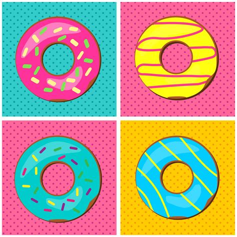 Donuts Pop Art Poster Free Stock Photo Public Domain Pictures