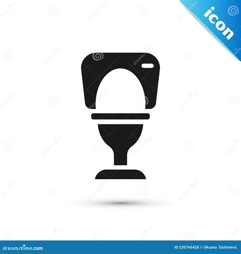 Grey Toilet Urinal Or Pissoir Icon Isolated On Grey Background Urinal