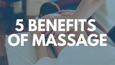 The Amazing Benefits Of Massage Therapy And The Myth Youtube