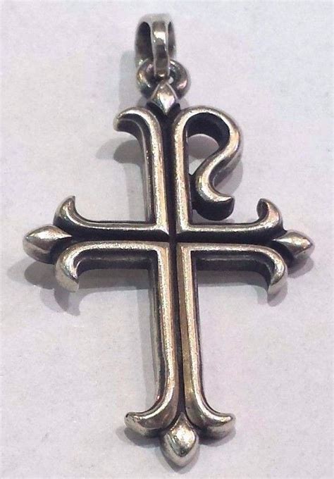 Rare And Retired James Avery Shepherds Cane Cross Sterling Silver