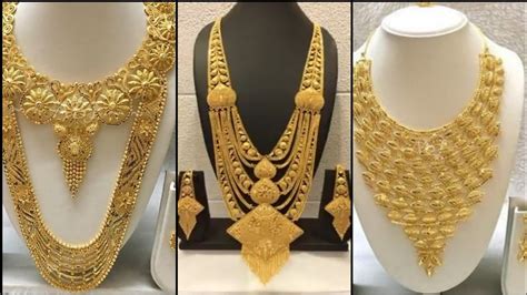 22k Gold Heavy Weight Dubai Jewellery Collection Complete Bridals
