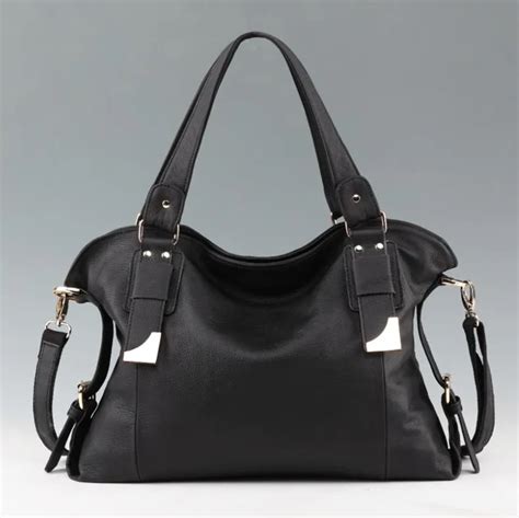 100 Genuine Leather Women Handbag Fashion Shoulder Bag Vintage Women