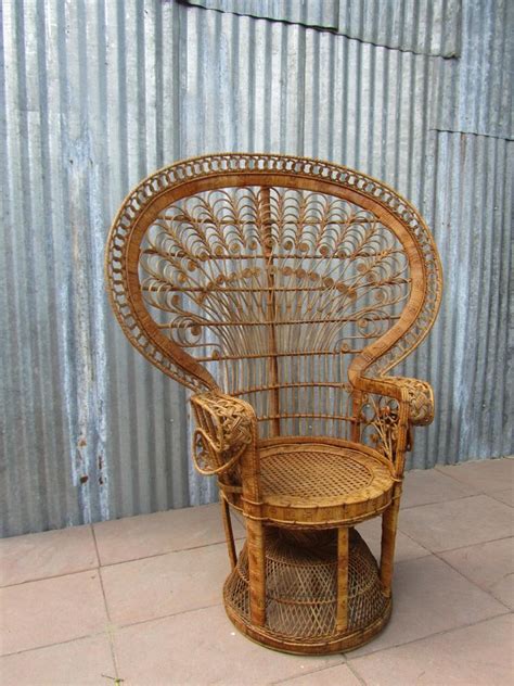 High back wicker chair vintage. Vintage Emmanuelle High Back Rattan Chair, 1970s for sale ...