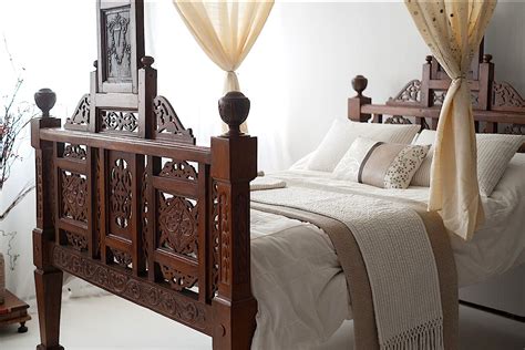 i would feel like a princess in this bedroom goa 4 poster bed solid teak wood india