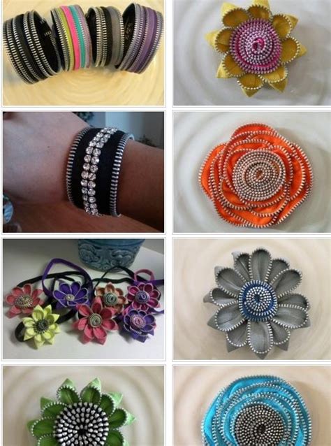 Etsy Feature Upcycled Zippers — Upcycle Magazine Zipper Crafts Zipper Flowers Zipper Jewelry