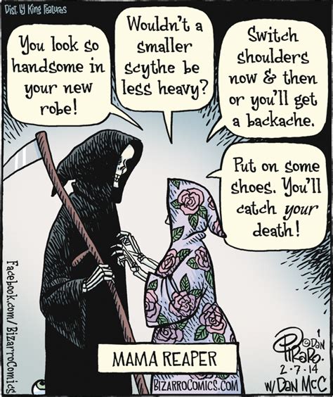 Bizarro Arcamax Publishing Bizarro Comic Death Humor Grim Reaper