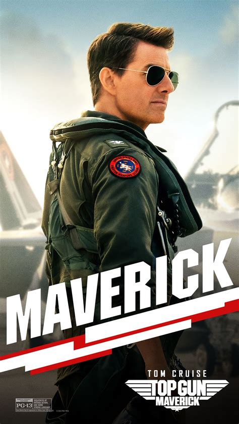 Top Gun Maverick Tom Cruise Character Poster Movies Photo