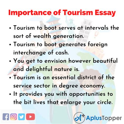 Importance Of Tourism Essay Essay On Importance Of Tourism For