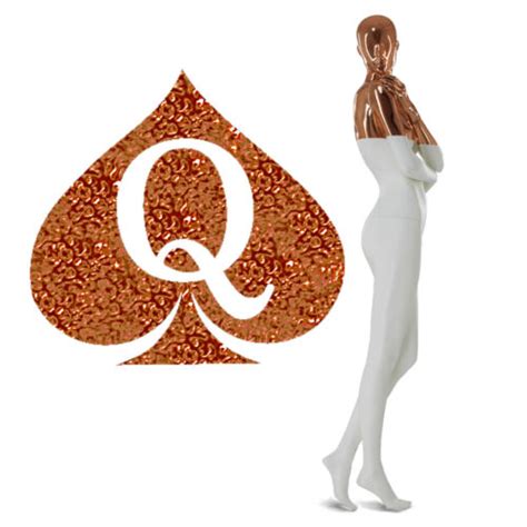 Qos Queen Of Spades Sparkle Rose Gold Temporary Tattoo Hotwife Cuckold Vixen Bbc Ebay