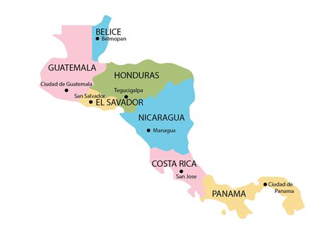 Central America Map 183312 Vector Art At Vecteezy