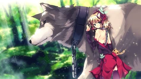 Anime Female Cute Wolf Pictures Wolf Girl Head Pat  Wolf Girl Head Pat Anime Discover Share