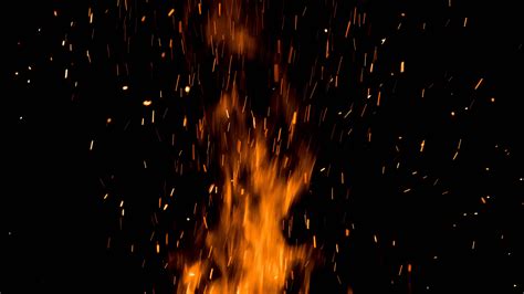 Download Wallpaper 3840x2160 Fire Sparks Flame Dark Night 4k Uhd 16