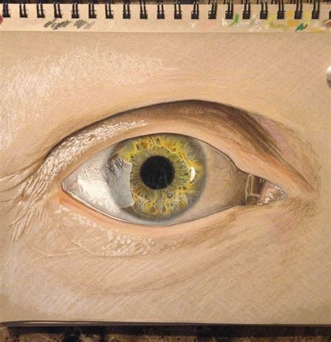 Hyper Realistic Eyes Drawn Using Colored Pencils Amusing
