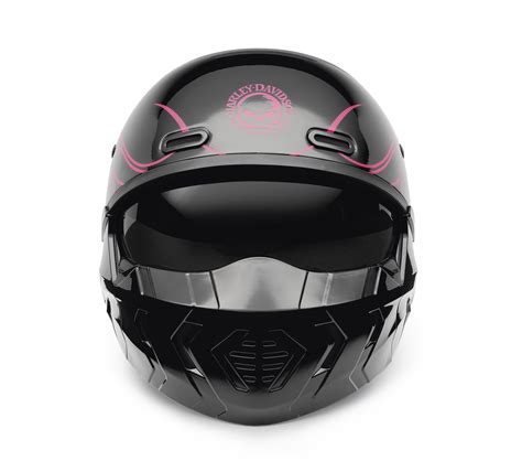 Willie G 3 1 Modular X07 Pink Flames Helmet Harley Davidson Usa