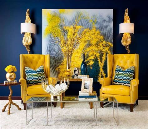 Contrast Interior Design 41 Furniture Inspiration Yellow Home Decor