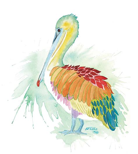 Brown Pelican Painting By Joe Friddle Fine Art America