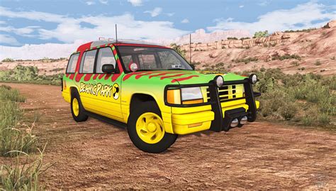 Gavril Roamer Tour Car Jurassic Park V0 7 Para Beamng Drive