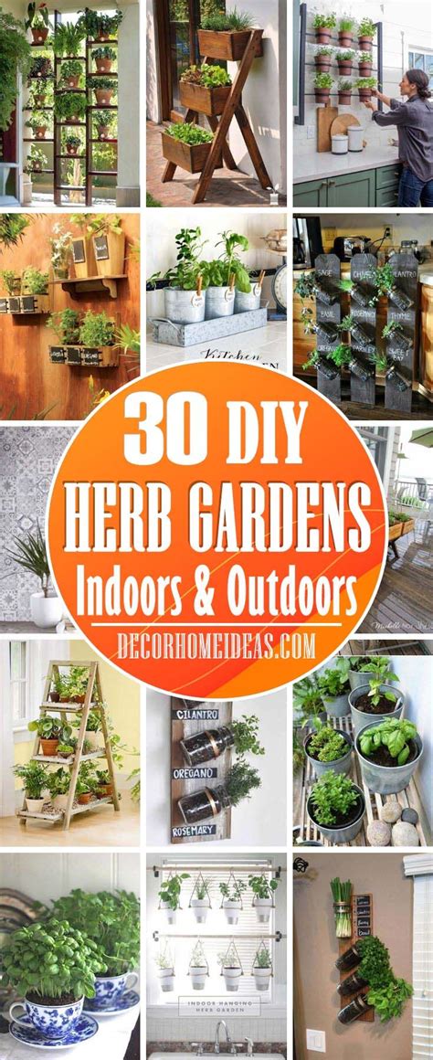 30 Diy Herb Gardens Indoors And Outdoors