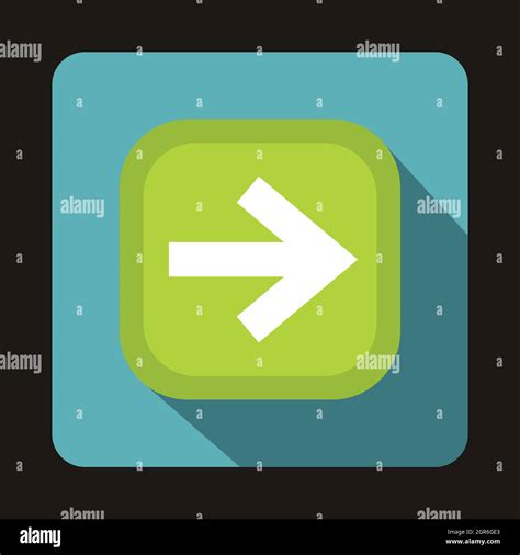 Arrow Button Icon Flat Style Stock Vector Image And Art Alamy
