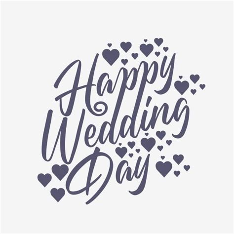 Happy Wedding Day Png Picture Typography Of Happy Wedding Day Wedding