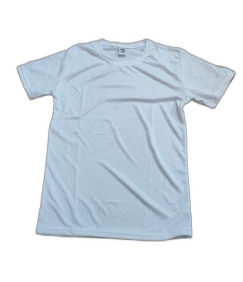 Plain Cotton Men White Sarena Sublimation T Shirt Round Collar At Rs