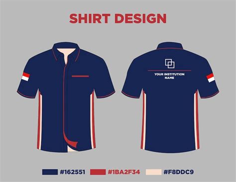 Premium Vector Blue Red Pink Shirt Design With Indonesian Flag