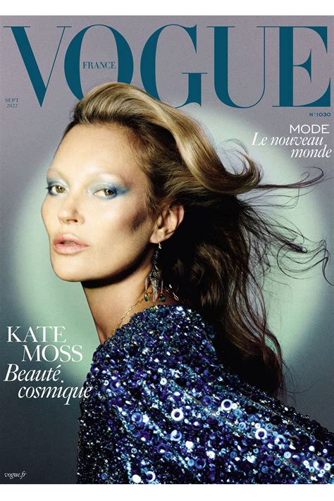 Kate Moss En Couverture Du Numéro De Septembre 2022 De Vogue France