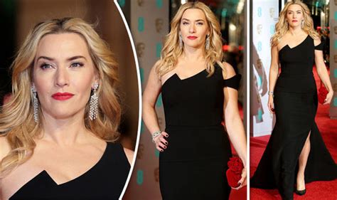 Baftas 2016 Kate Winslet Flashes Toned Legs In Super Sexy Black Dress Celebrity News