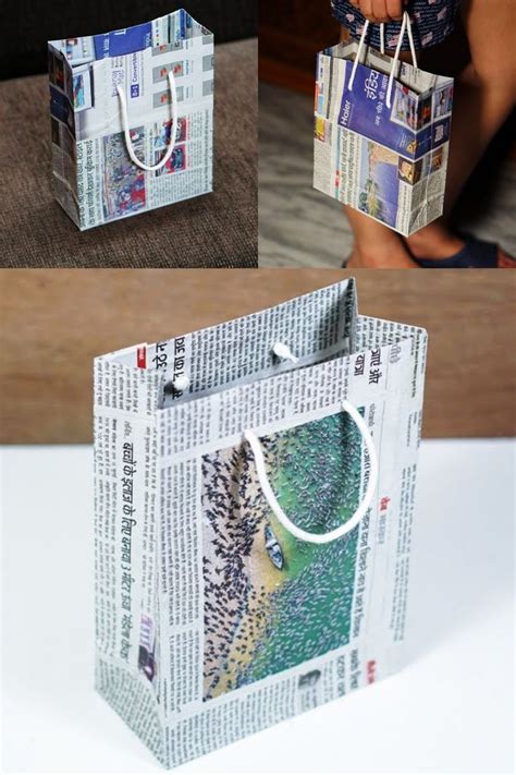 How To Make Paper Bag With Newspaper Paper Bag Making Tutorial Very Easy Newspaper Bags