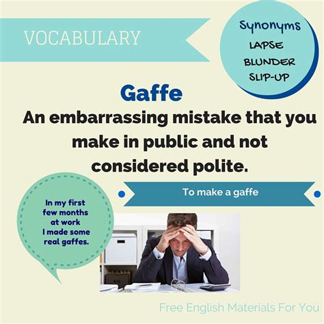 Gaffe Free English Materials For You