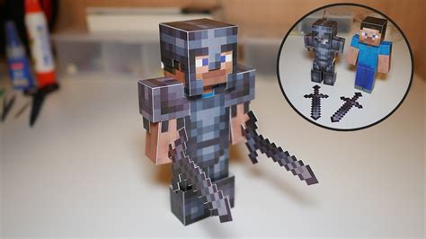 네더라이트 갑옷을 입은 스티브 만들기 How To Make A Steve In Netherite Armor Youtube