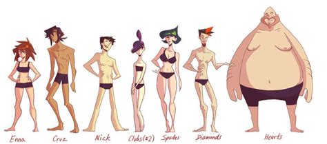 Cf Body Type Lineup By Nargyle On Deviantart Body Type Drawing