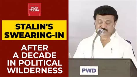 Dmk President Mk Stalin Takes Oath As The New Tamil Nadu Chief Minister