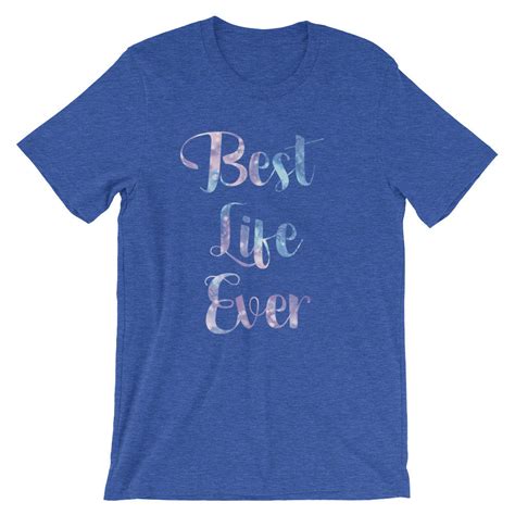 Best Life Ever Jw T Adult Unisex Short Sleeve Watercolor Etsy