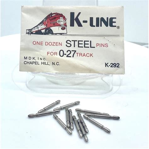 Solid Steel Pins For O27 Gauge Track