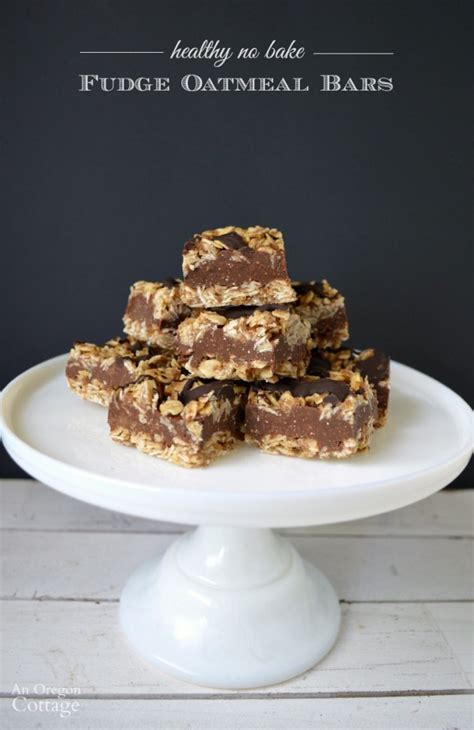 Sprinkle the chocolate chips over and microwave again at 30% for 4 minutes. Healthy No Bake Fudge Oatmeal Bars {Gluten-Free}