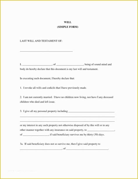 Last will and testament sample with guidance notes. Last Will and Testament Australia Template Free Of Free Printable Last Will and Testament Blank ...