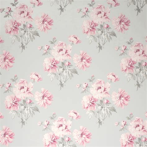 Laura Ashley Beatrice Cyclamen Floral Wallpaper Floral Wallpaper