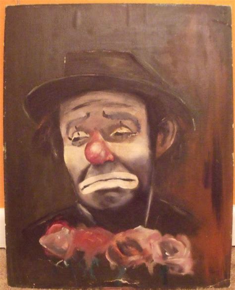 Gorgeous Vintage Clown Painting 1950s Or By Recollectionclothing 45
