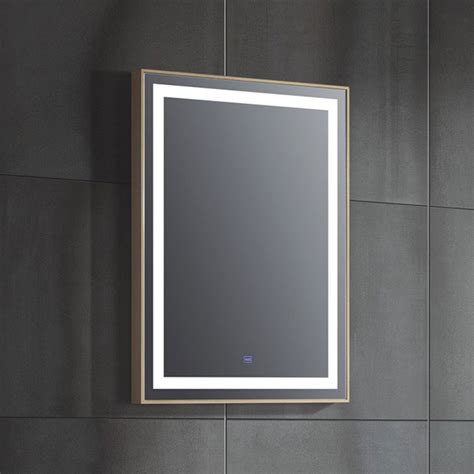 X Po Miroir De Salle De Bain Led Vertical Avec Bouton Tactile Fb G M Decoraport Canada