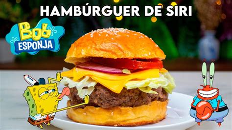 Hambúrguer De Siri Do Bob Esponja Krabby Patty From Spongebob